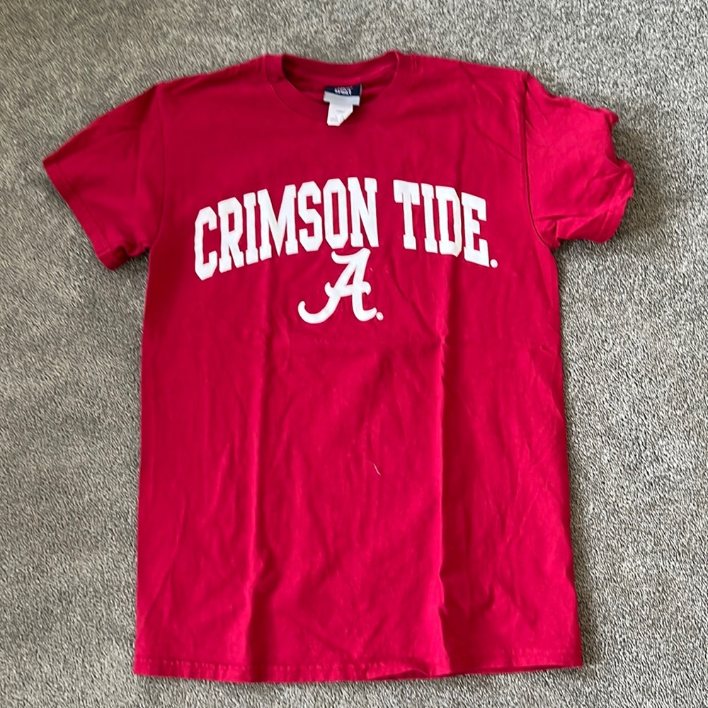 university of alabama crimson tide red u of a tee shirt